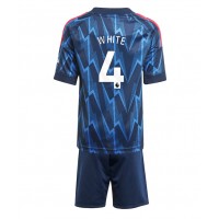 Arsenal Ben White #4 Vonkajší Detský futbalový dres 2025-26 Krátky Rukáv (+ trenírky)